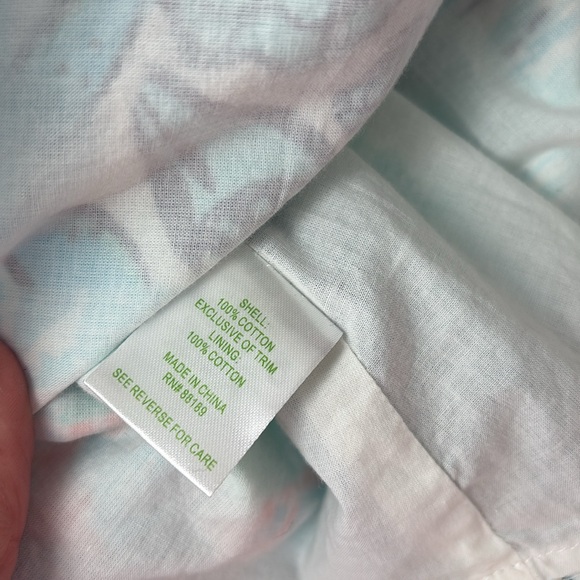 LILLY PULITZER Spring dress sundress navy blue white corset nautical L 10 12 - Picture 11 of 12